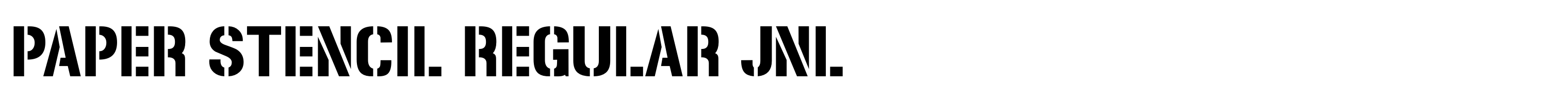Paper Stencil Regular JNL